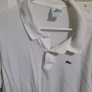 Lacoste white polo
